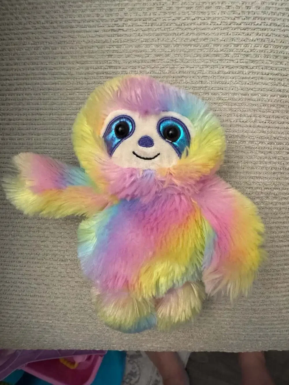 Hug Fun Rainbow Sloth Plush Stuffed Animal
